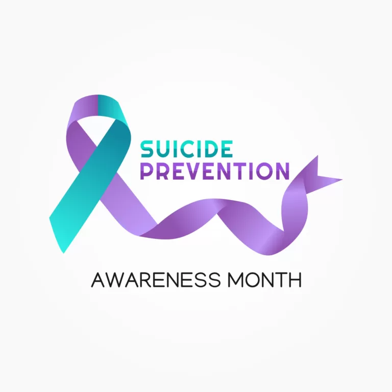 suicide prevention awareness month ribbon